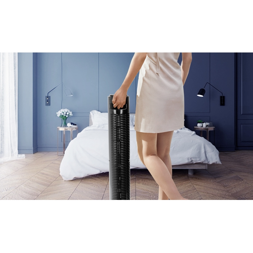 Aigostar - Toren ventilator 45W/230V zwart
