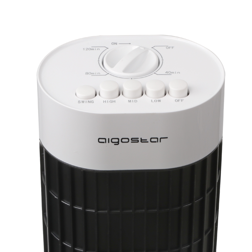 Aigostar - Toren ventilator 45W/230V zwart/wit