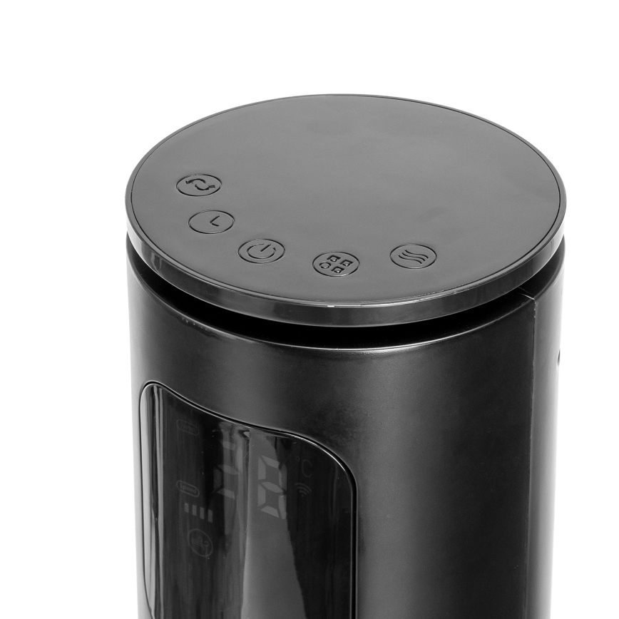 Aigostar - Toren ventilator 50W/230V zwart Wi-Fi + afstandsbediening
