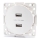 Aigostar - USB-voedingsstopcontact zonder afdekraam, 2x USB-A, wit