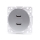 Aigostar - USB-voedingsstopcontact zonder frame, 2x USB-A, zilver