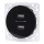 Aigostar - USB-wandcontactdoos zonder rand, 2x USB-A, zwart