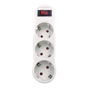Aigostar - Verdeelstekker met Schakelaar 3x16A/230V