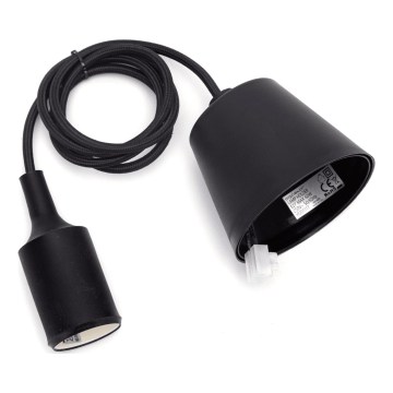 Aigostar - Voedingskabel 1xE27/60W/250V zwart