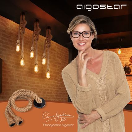Aigostar - Voedingskabel 2xE27/60W/230V