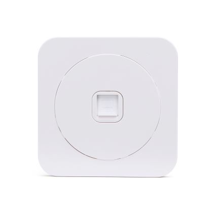 Aigostar - Wandcontactdoos met afdekraam, wit