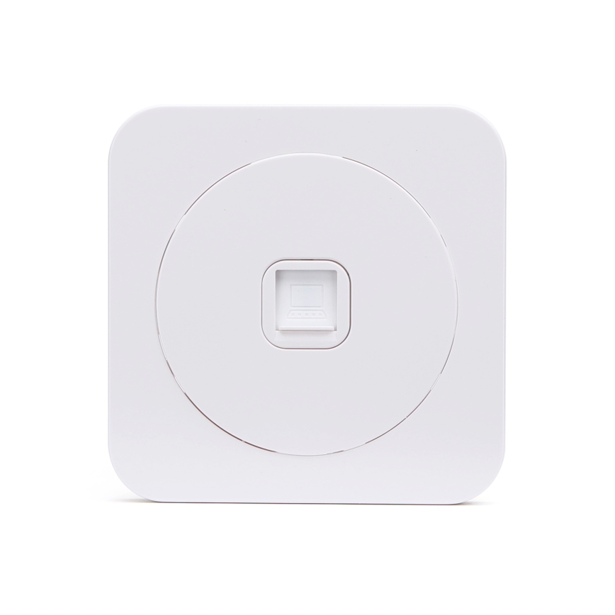 Aigostar - Wandcontactdoos met afdekraam, wit