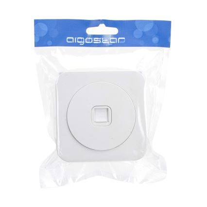 Aigostar - Wandcontactdoos met afdekraam, wit
