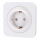 Aigostar - Wandcontactdoos met SCHUKO-afdekraam 250V/16A wit