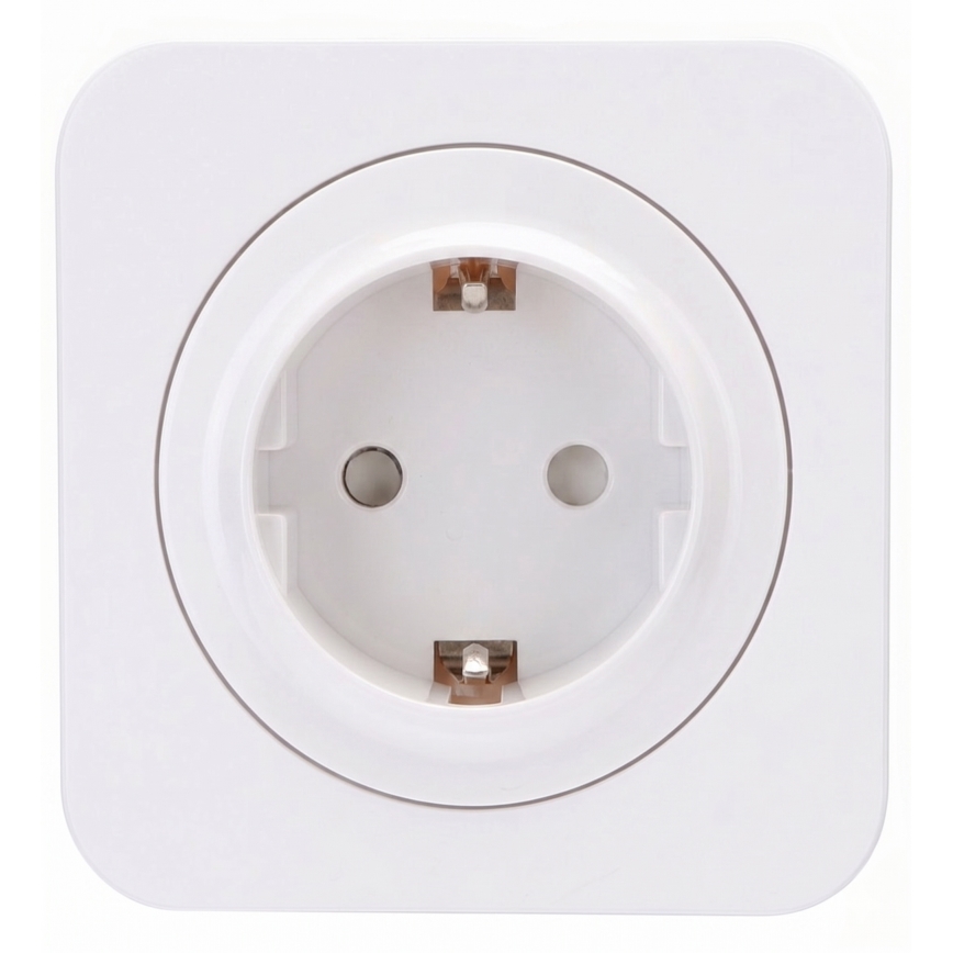 Aigostar - Wandcontactdoos met SCHUKO-afdekraam 250V/16A wit