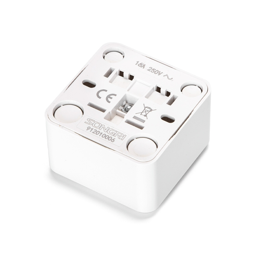 Aigostar - Wandcontactdoos SCHUKO 250V wit