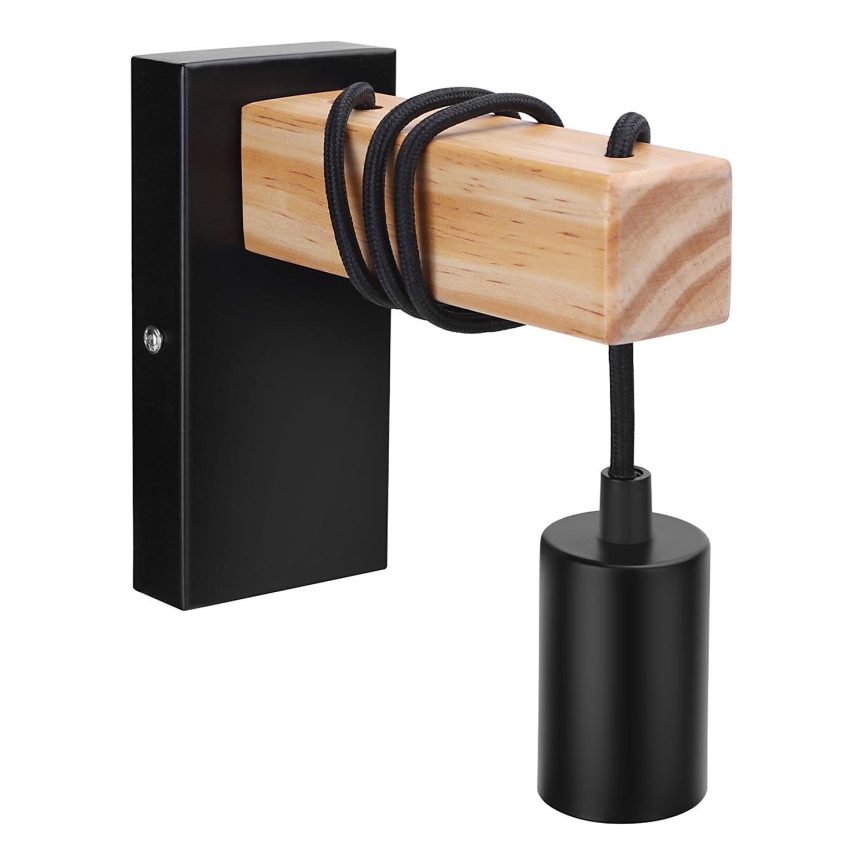 Aigostar - Wandlamp 1xE27/60W/230V bruin/zwart