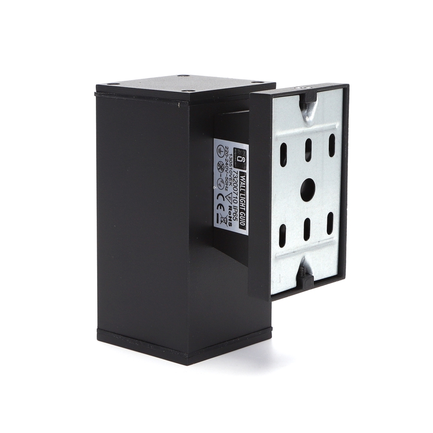 Aigostar - Wandlamp voor buiten 1xGU10/230V zwart IP65 hoekig