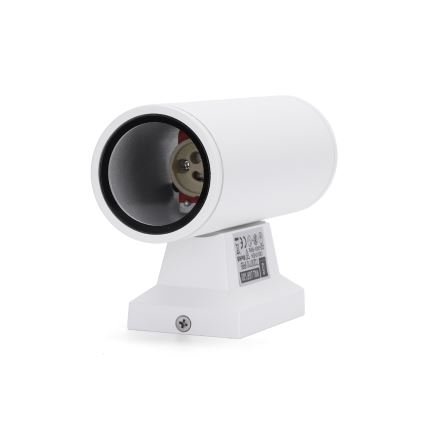 Aigostar - Wandlamp voor buiten 2xGU10/230V wit IP65 rond