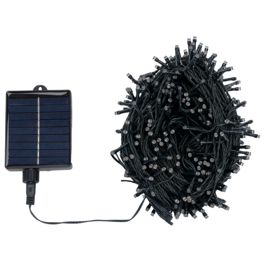Aigostar - LED zonne-kerstsnoer 500xLED/8 functies 52m IP65 meerkleurig 1200 mAh