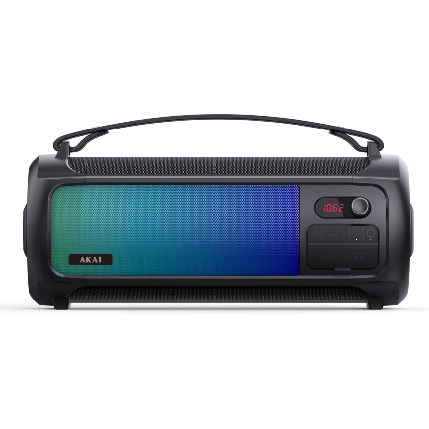AKAI ABTS-35 - Draadloze speaker met RGB-verlichting 10W/3000 mAh
