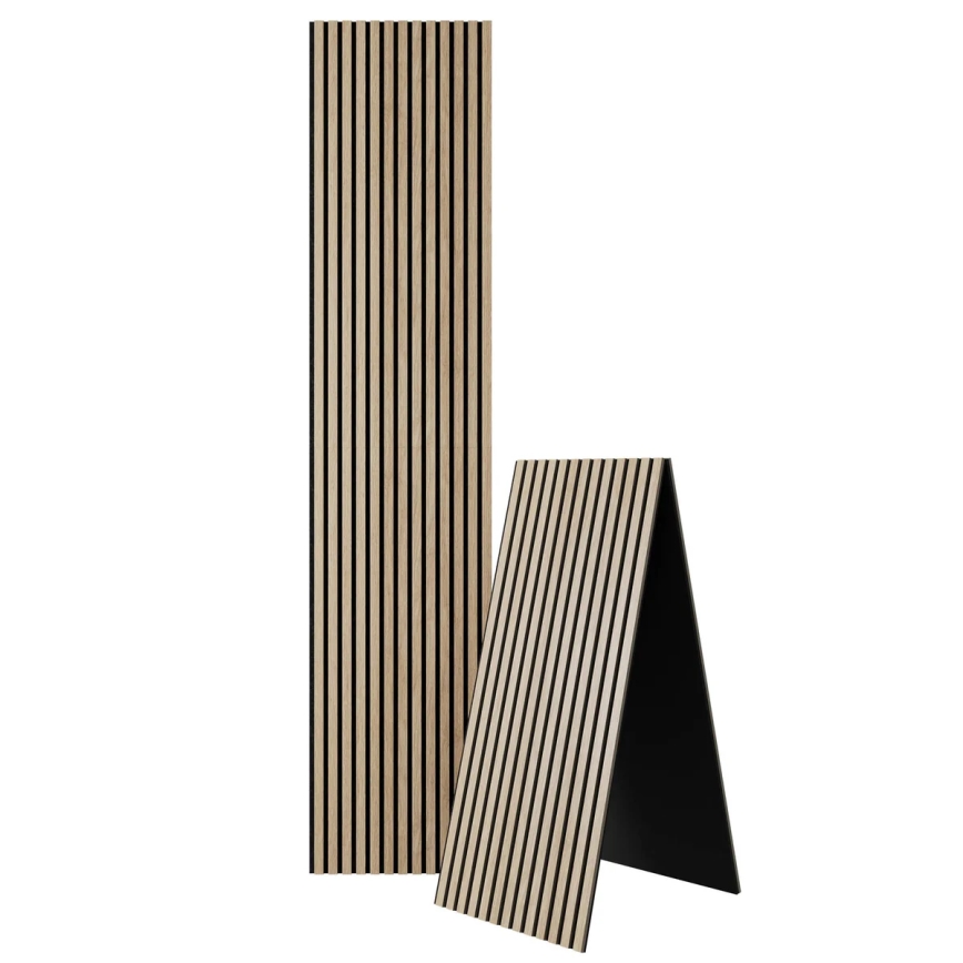 Akoestisch wandpaneel VASALUND 240x52 cm eiken