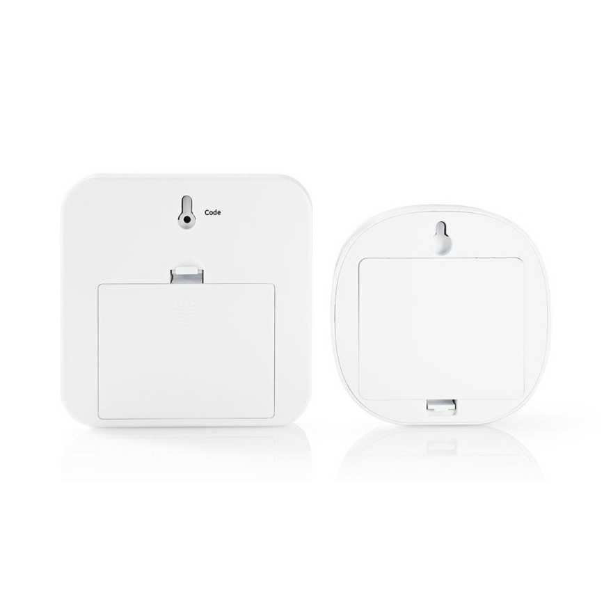 Alarm met draadloze bewegingsmelder 6xAA -Nedis ALRMMW20WT wit