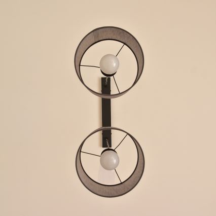 ALBA hanglamp aan kabel 2xE27/15W/230V grijs