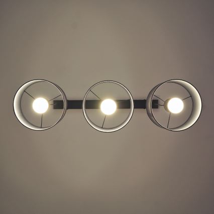 ALBA hanglamp met kabel 3xE27/15W/230V grijs