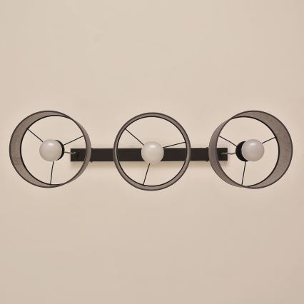 ALBA hanglamp met kabel 3xE27/15W/230V grijs