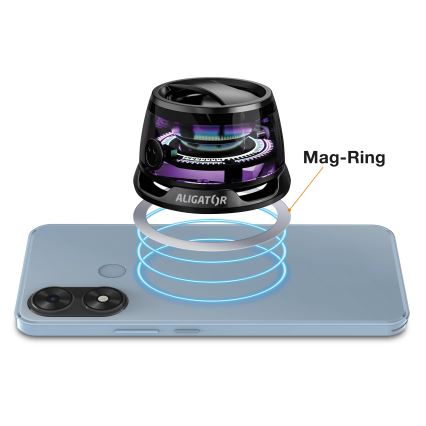 Aligator ABSMB01 - Magnetische luidspreker voor MagSafe Mini Beat 400 mAh, zwart