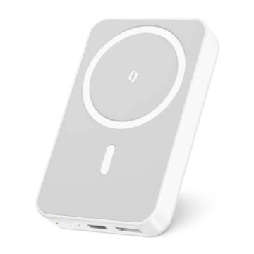 Aligator AMS04WT - Powerbank met draadloos Qi- en MagSafe-opladen, 10000 mAh, 15W Power Delivery, zwart