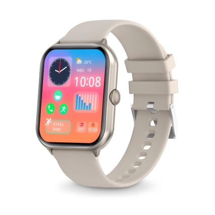 Aligator AW10SR - Smartwatch Watch GO 220 mAh IP67 crème