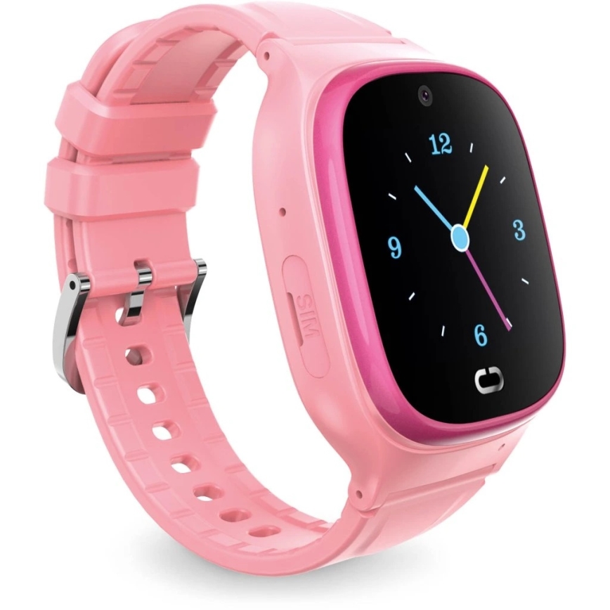 Aligator AW11PK - Smartwatch Watch Junior 2 450 mAh IP67 Wi‑Fi roze