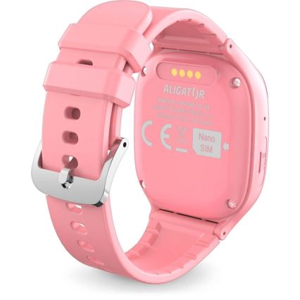 Aligator AW11PK - Smartwatch Watch Junior 2 450 mAh IP67 Wi‑Fi roze