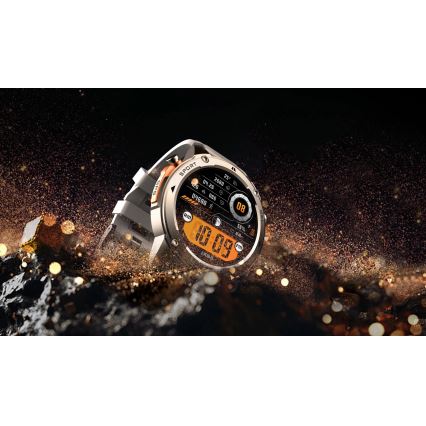 Aligator AW12SR - Smartwatch Watch met GPS, 500 mAh accu, IP69K, zilver