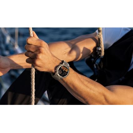 Aligator AW12SR - Smartwatch Watch met GPS, 500 mAh accu, IP69K, zilver