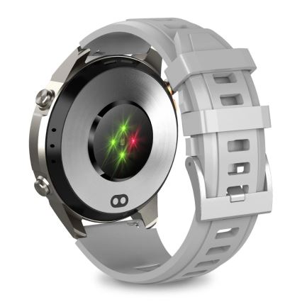Aligator AW12SR - Smartwatch Watch met GPS, 500 mAh accu, IP69K, zilver