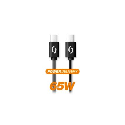 Aligator DATKP48 - USB-kabel USB-C naar USB-C 65W Power Delivery 1,5 m zwart