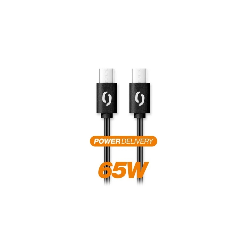 Aligator DATKP48 - USB-kabel USB-C naar USB-C 65W Power Delivery 1,5 m zwart