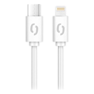 Aligator DATKP61 - USB-kabel USB-C / Lightning 30 W Power Delivery 2,5 m wit