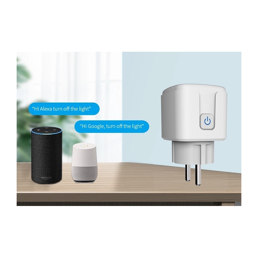 Aligator WAL001 - Slimme stekker 3680W/230V/Type E/16A Wi-Fi Tuya