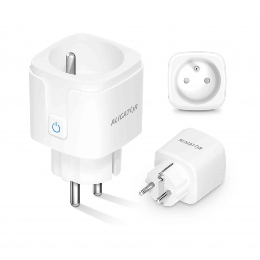 Aligator WAL001 - Slimme stekker 3680W/230V/Type E/16A Wi-Fi Tuya