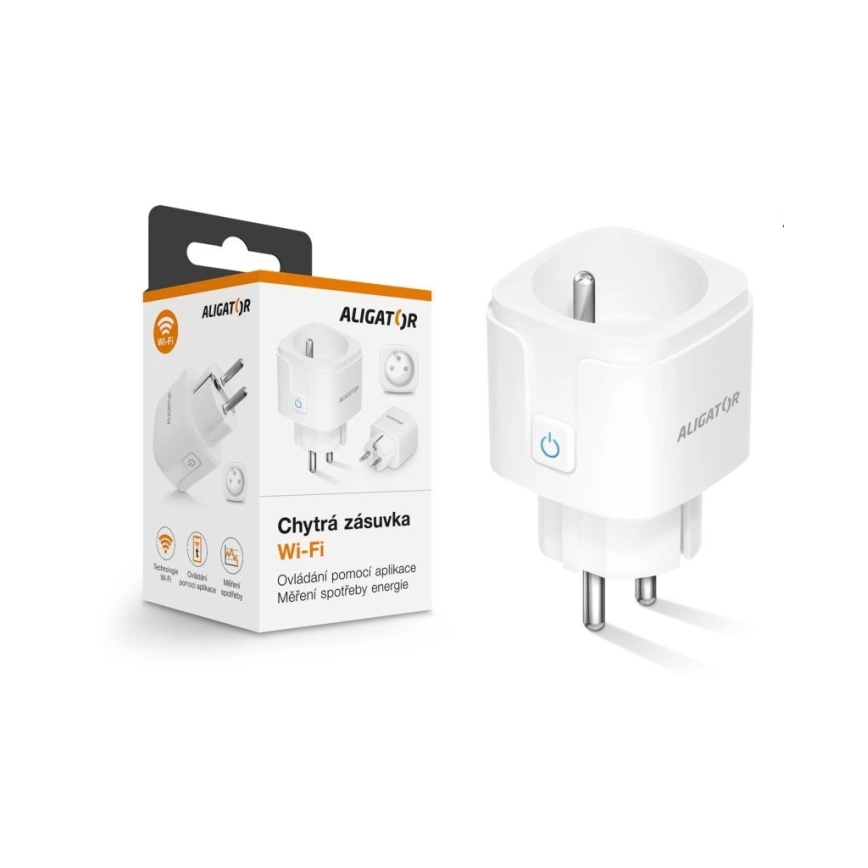 Aligator WAL001 - Slimme stekker 3680W/230V/Type E/16A Wi-Fi Tuya