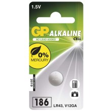 Alkaline knoopcel batterij LR43 GP ALKALINE 1,5V/70 mAh
