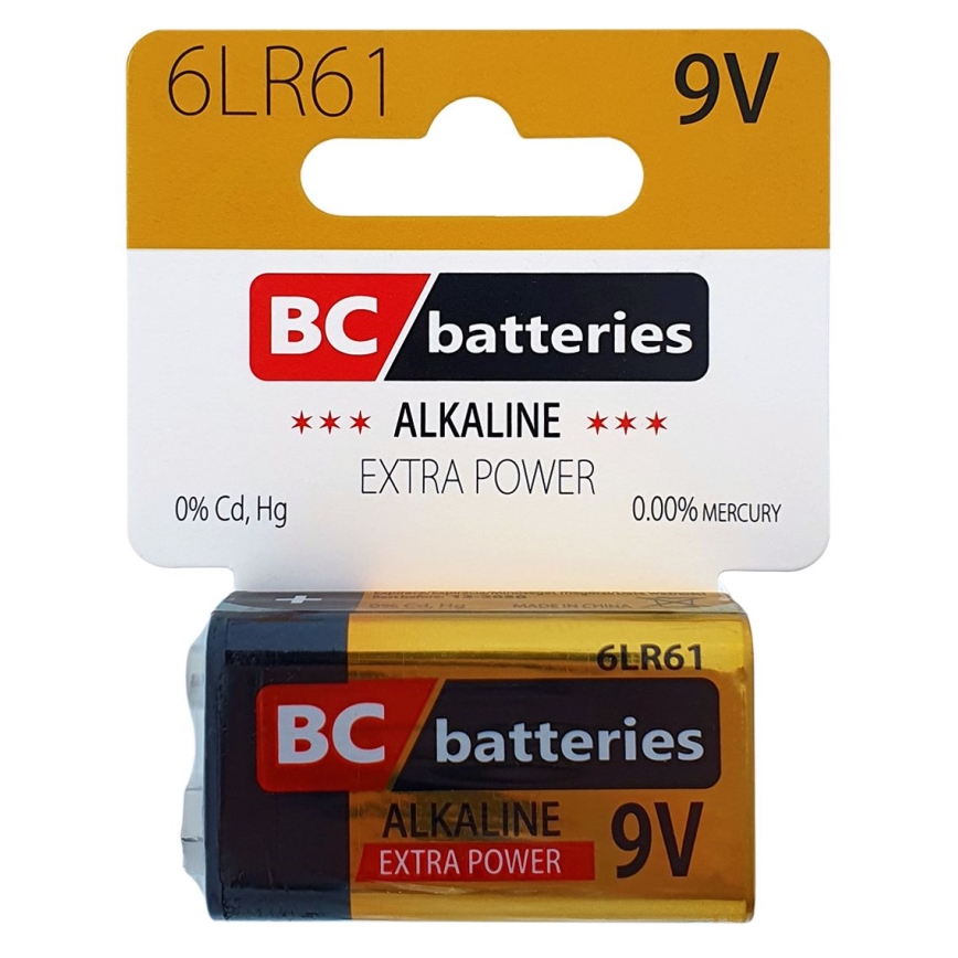 Alkalinebatterij 6LR61 EXTRA POWER 9V