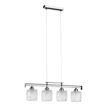 ALMA hanglamp aan kabel 4×E14/10W/230V glanzend chroom