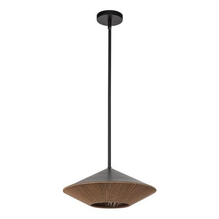 Alora Mood - Hanglamp met vaste pendel DAPHNE 1xE27/60W/230V diameter 38,1 cm zwart