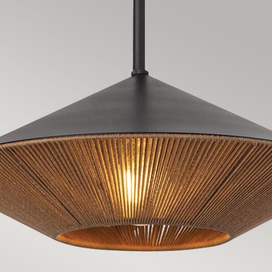 Alora Mood - Hanglamp met vaste pendel DAPHNE 1xE27/60W/230V diameter 38,1 cm zwart
