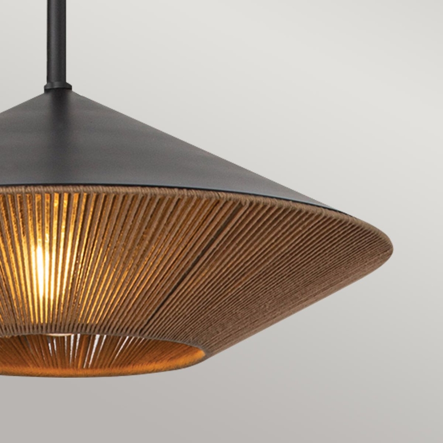 Alora Mood - Hanglamp met vaste pendel DAPHNE 1xE27/60W/230V diameter 38,1 cm zwart