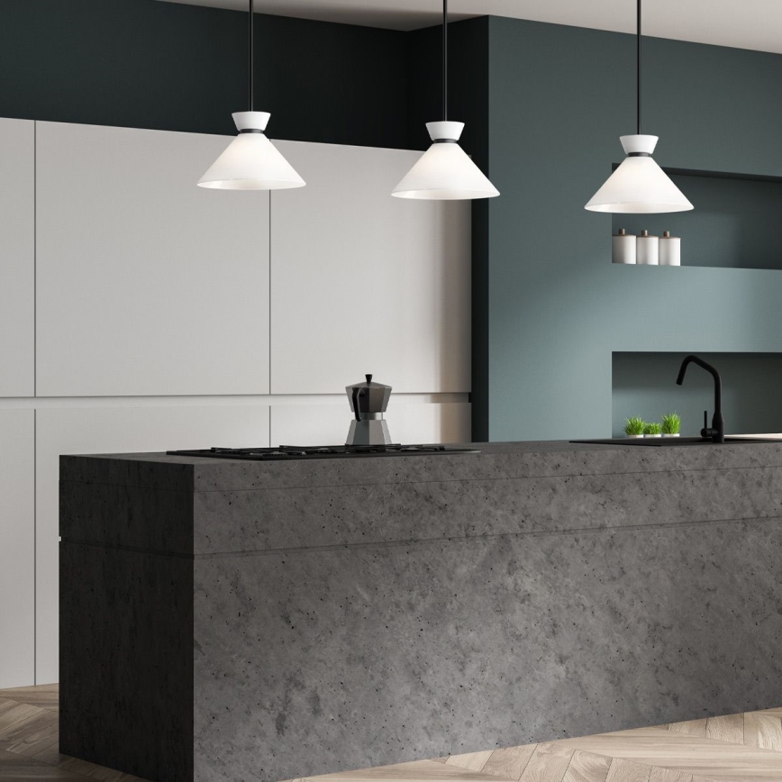 Alora Mood - Hanglamp met stang HALSTON 1xE27/60W/230V zwart