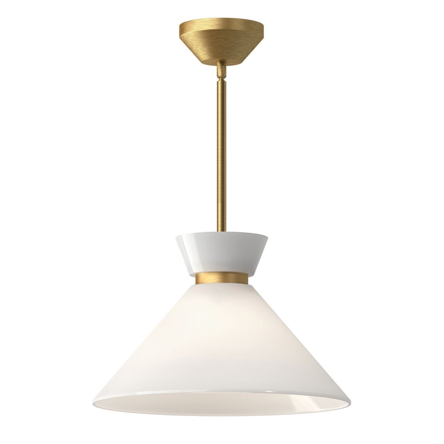 Alora Mood - Hanglamp met stang HALSTON 1xE27/60W/230V goudkleurig