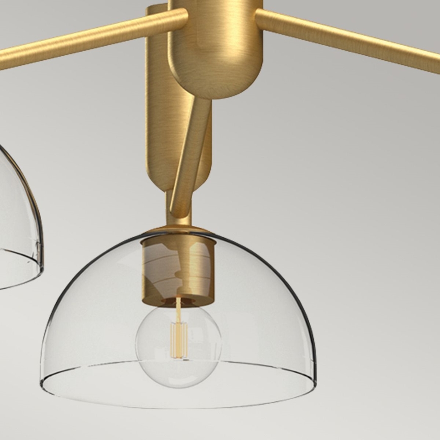 Alora Mood - Hanglamp met vaste pendel JUDE 3xE27/60W/230V diameter 96,8 cm messing