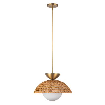 Alora Mood - Hanglamp met stang PERTH 1xE27/60W/230V Ø 37,5 cm goudkleurig