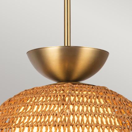 Alora Mood - Hanglamp met stang PERTH 1xE27/60W/230V Ø 37,5 cm goudkleurig